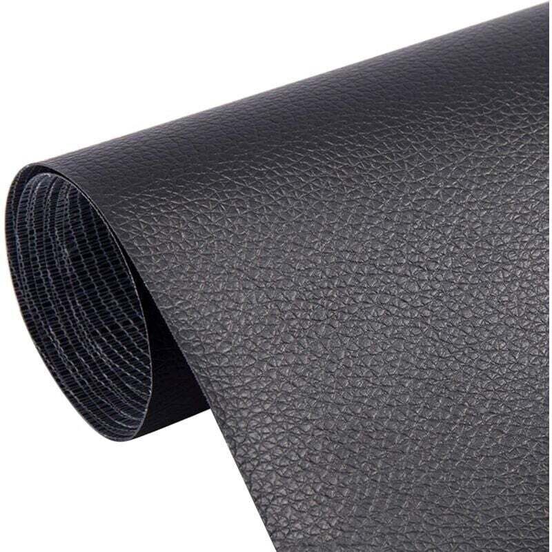 5 Lederreparaturflicken, Lederflicken-Set, selbstklebende Lederflicken, für Autositze, Sofas, Möbel, Jacken, 20 x 30 cm (Schwarz)