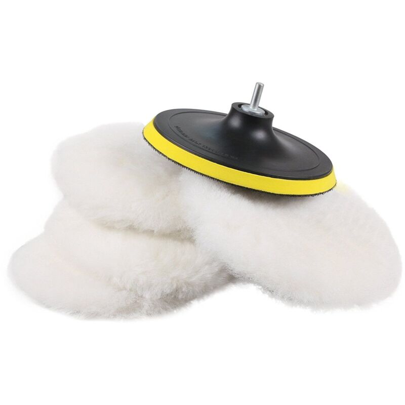 5 Stück Polierkappen und Schwammscheiben, Polierpads für Poliermaschine