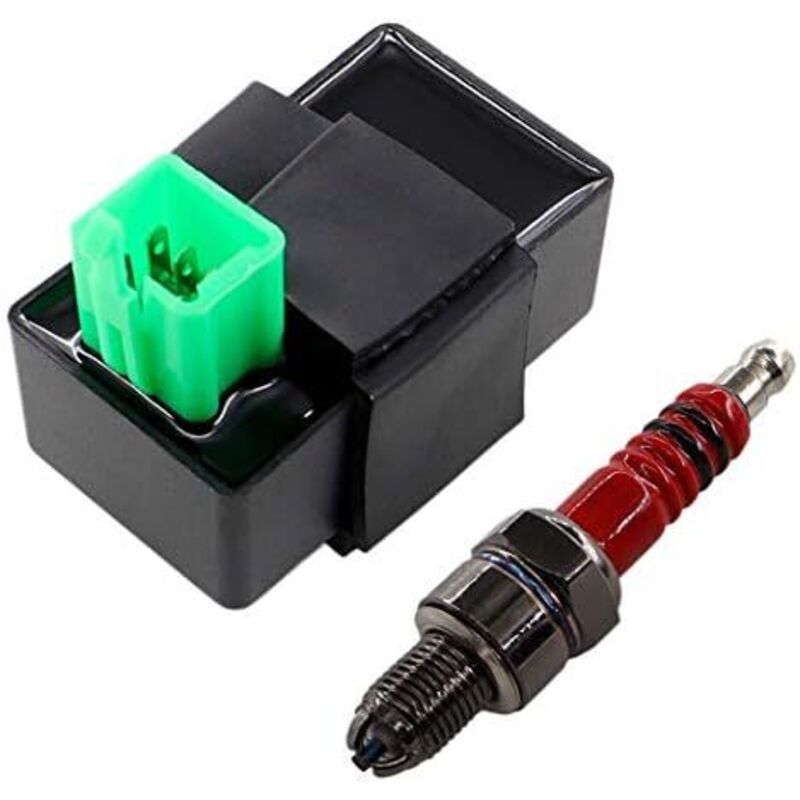 5-polige CDI-Box für ATV CA mit Zündkerze für 50 cc, 70 cc, 90 cc, 110 cc, 125 cc, Motorrad