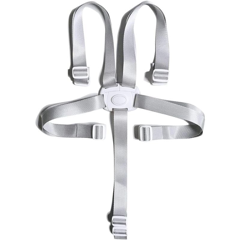 5-Punkt-Sicherheitsgurt für Kinderwagen, Sicherheitsgurt für Hochstuhl, verstellbarer Sicherheitsgurt für Kinderwagen, für Babyhochstuhl, Kinderwagen