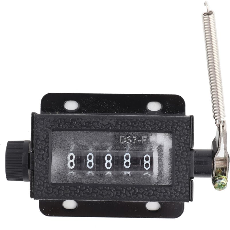 5-stelliger manueller Zähler, mechanisch rückstellbar, mit Drehknopf zur Nullstellung, für Textilien, Maschinen, Wickelmaschinen