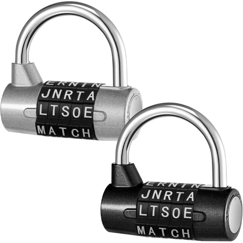5-stelliges Metall-Zahlenschloss, 5-stelliges Schloss, robustes Fitnessstudio-Schloss, schlüsselloser Zugang, Schulschloss, zurücksetzbares