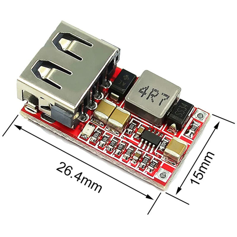 5 StüCk - AbwäRts Auto USB Lade Modul 6-24V 12V 24V Bis 5V 3A Step Down Spannungs Regler Strom Versorgungs Modul