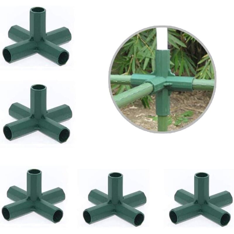 5 Stück Gewächshaus-Rahmenverbinder, stabile Stütze, Gewächshaus-Rahmenverbinder, Rahmen, Gebäudeverbinder,