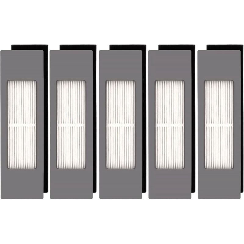 (5 Stück) HEPA-Filter für Ecovacs DEEBOT OZMO 920 950 T8 AIVI Max T9 T5 N5 N7 N8+ N8 Pro Plus DX55 DX93 DJ65 Saugroboter, Filterset für Saugroboter,