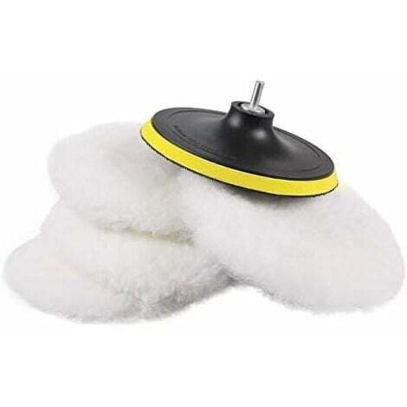 Stück 180 mm Wolle Polierschwamm Scheiben Polieren Polierpads für Poliermaschine Poliermaschine