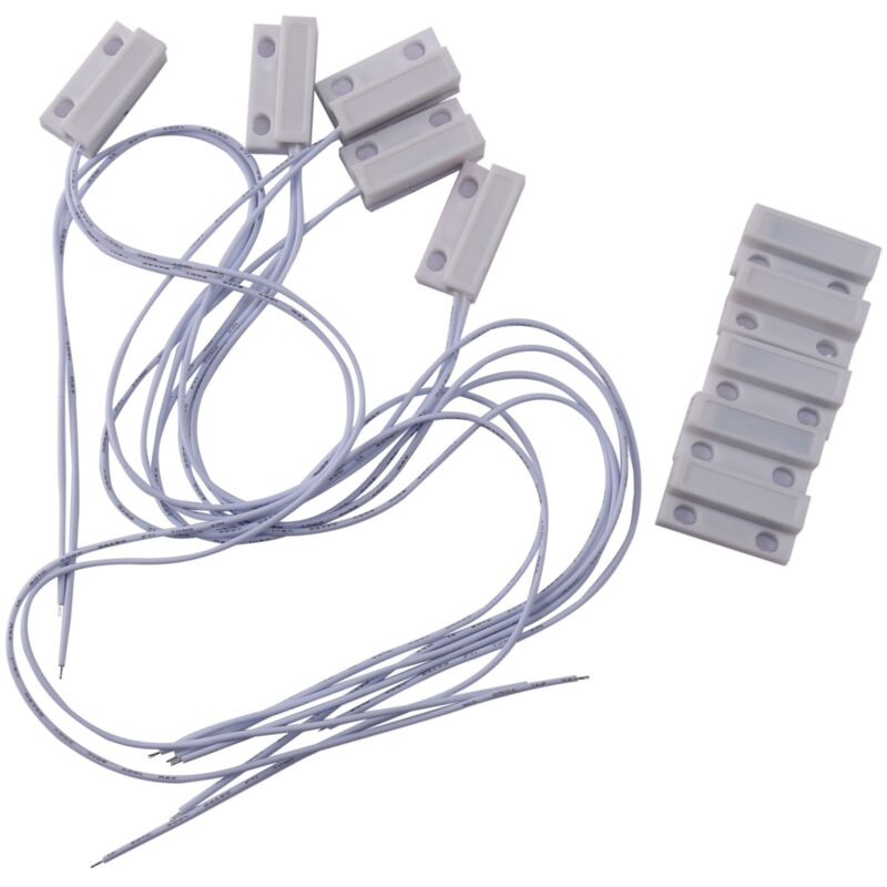 5 Stücke -38 Draht Tür Fenster Sensor Magnet Schalter Für Haus Alarm Anlage, Wenn Zusammen, Normalerweise Geschlossen Nc