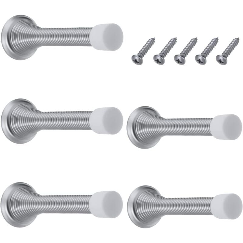 Aougo - 6er-Set Türblockfedern, Türstopper, Türstopper, Türstopper, Wandtürstopper zum Schutz von Wänden und Türen für Zuhause, Schule