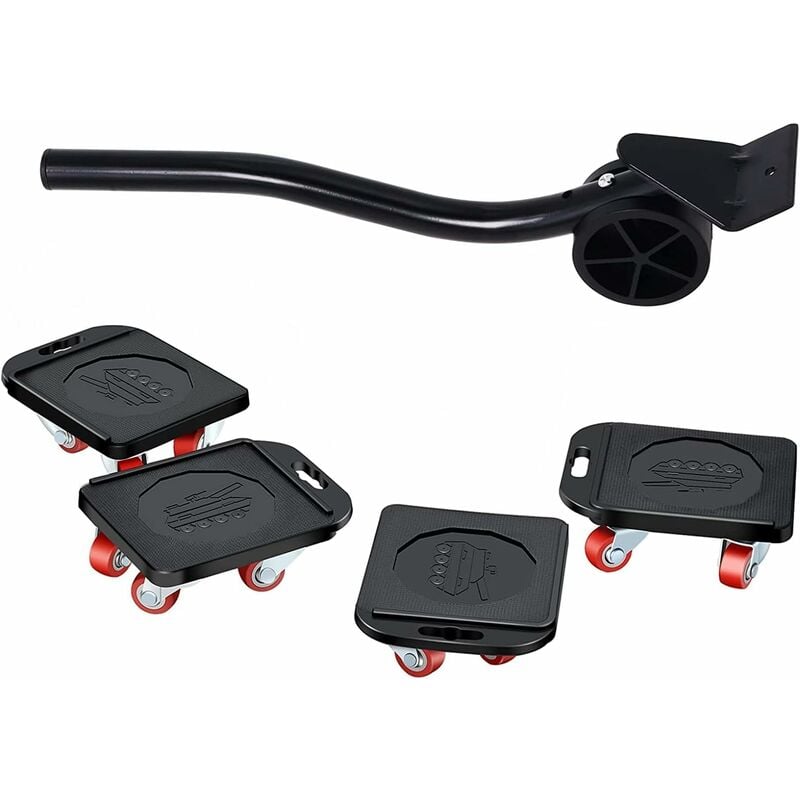 5-teiliges Möbel-Lift-Mover-Werkzeug-Set, Schieber, robuste Möbelbewegungsrolle, Dray Heavy Duty Mover, Lifter-Geräte-Bodenschutz, 360 Grad drehbare