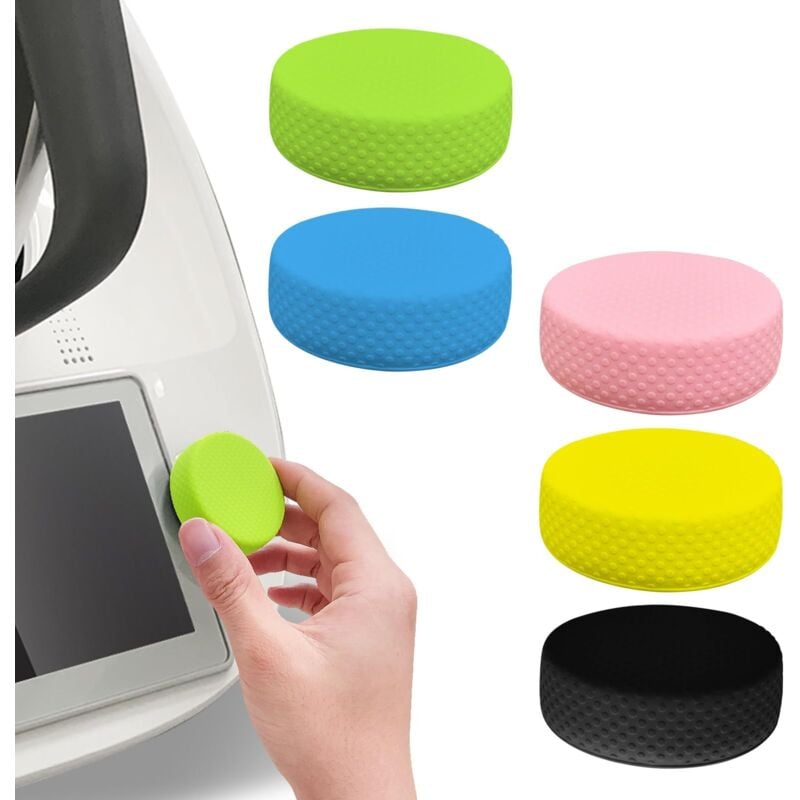 5-teiliges Schalter-Abdeckungsgehäuse aus Silikon für Thermomix TM6, Zubehör für Vorwerk TM6 Küchenmaschine, staubdicht, Schutz und Dekoration