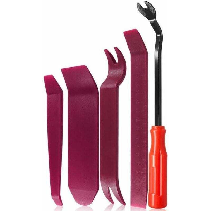 5-teiliges Werkzeug zum Entfernen von Verkleidungen, Werkzeugsatz zum Installieren von Verkleidungen für Autoradio-Panel-Zubehör,