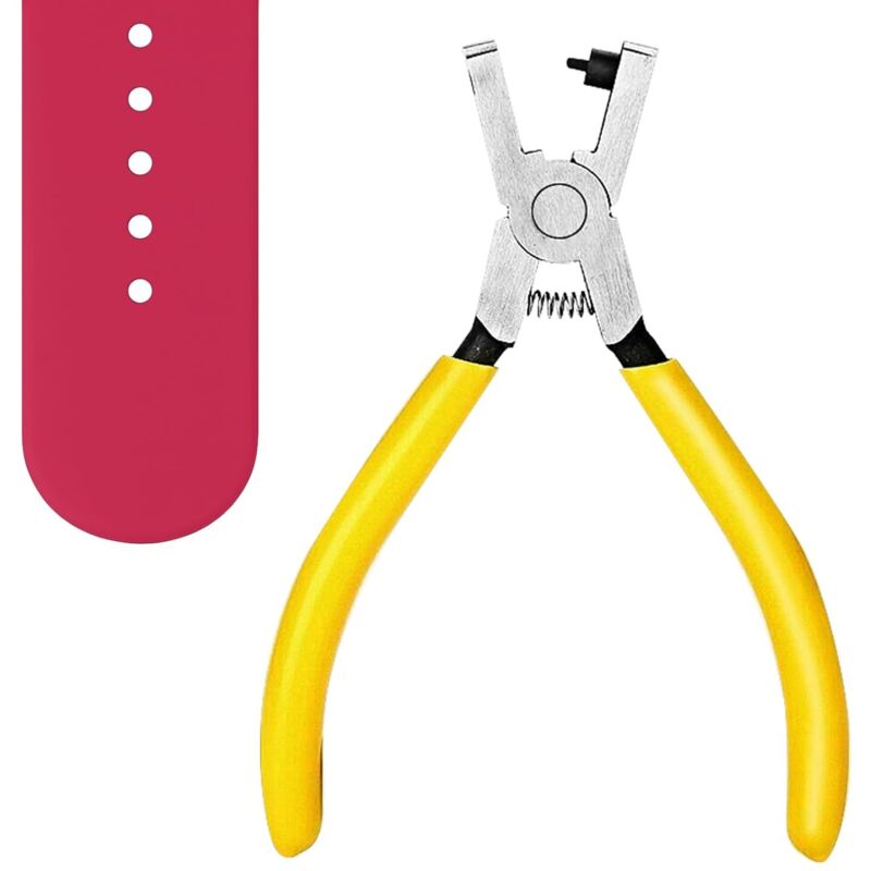 5-Zoll-Lederlochzange für Gürtel und Uhrenarmbänder, universelle 2-mm-Rundlochzange für Gürtel