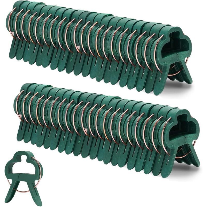 50 Pflanzenstützclips, wiederverwendbare Tomatenclips für Kletterpflanzen, Gartenclips für Kletterpflanzen, Rosen und Tomaten