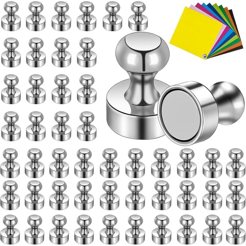 50 starke Magnete, 12 x 16 mm, kleine Magnete, Kühlschrankmagnete, für Kühlschränke, Whiteboards, Fotos, Karten, Notizen, Whiteboard-Magnete