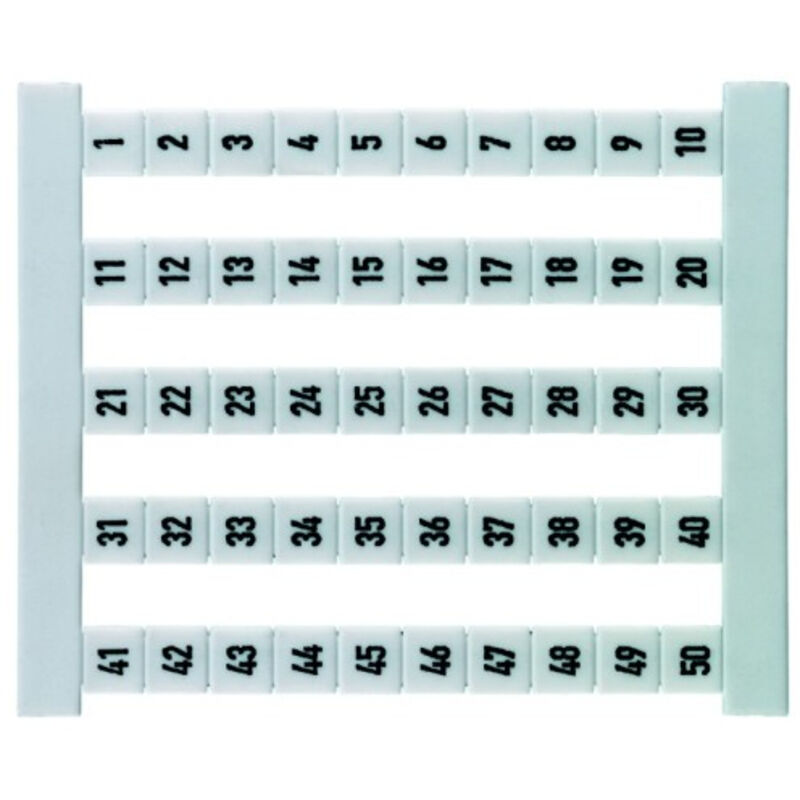 Weidmüller Klemmenmarkierer dekafix ws DEK 5 FS 1-50 50 Stk