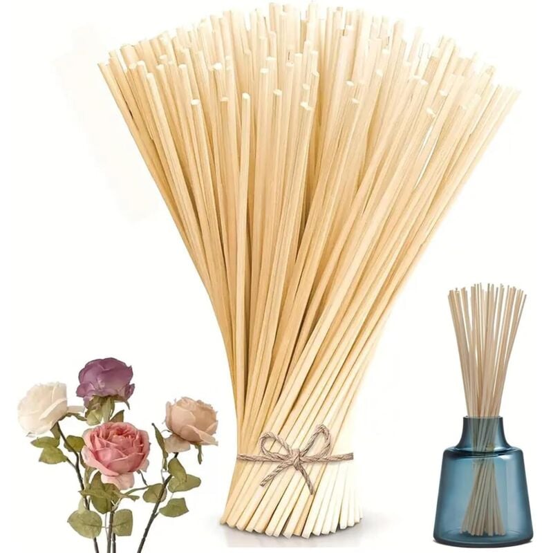 Bluedeer - 50 Stück Duftstäbchen Nachfüllpack 25cm x 3mm, Rattanstäbchen Für Raumduft, Stäbchen Für Raumduft für Home Office Hotel Und spa, Ersatz