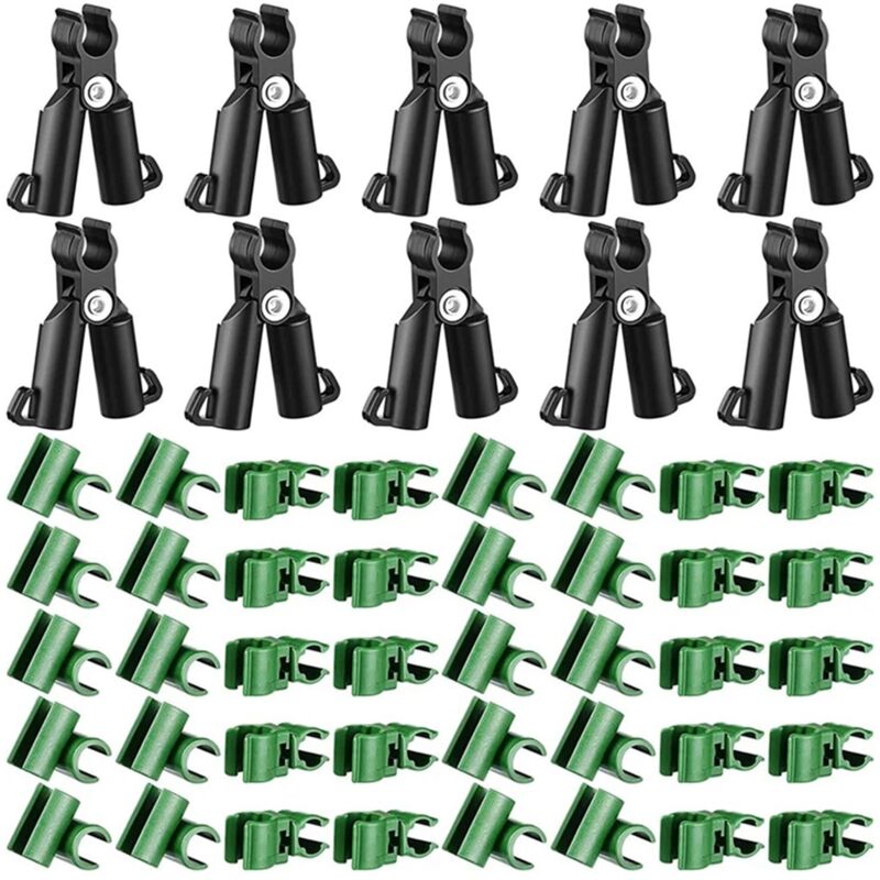 Tlily - 50 stück Einstellbare Anlage Spalier Stecker Clip Garten Kunststoff A-Typ Anschluss Joint Schnalle