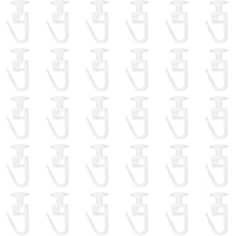 50 Stück Gardinenschienen, Gardinenschienengleiter, Cliphaken, Gardinenhaken für Schienentyp Gardinenschiene Ymyny