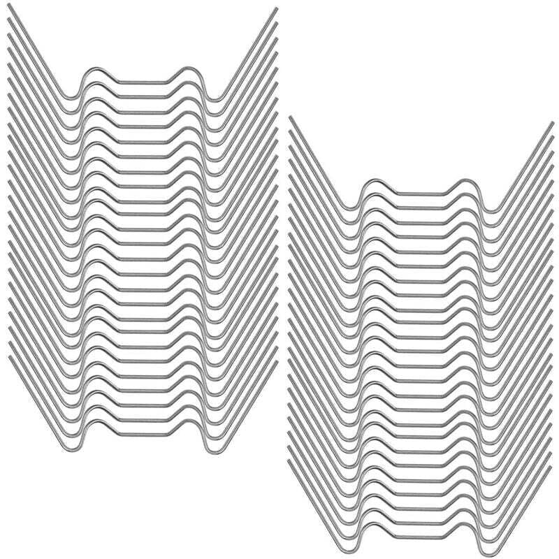 SNQ - 50 Stück Gewächshausklammern, Gewächshaus-Befestigungszubehör, Edelstahl, Edelstahl-Gewächshaus-Befestigungszubehör