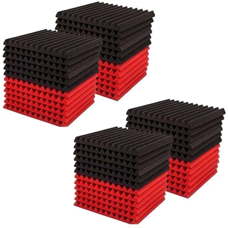 50 StüCk Schallschutzplatte Schallschutz Studio Foam, für Wand Schallschutzplatte, für Home Studio, 2,5 x 30 x 30 Cm