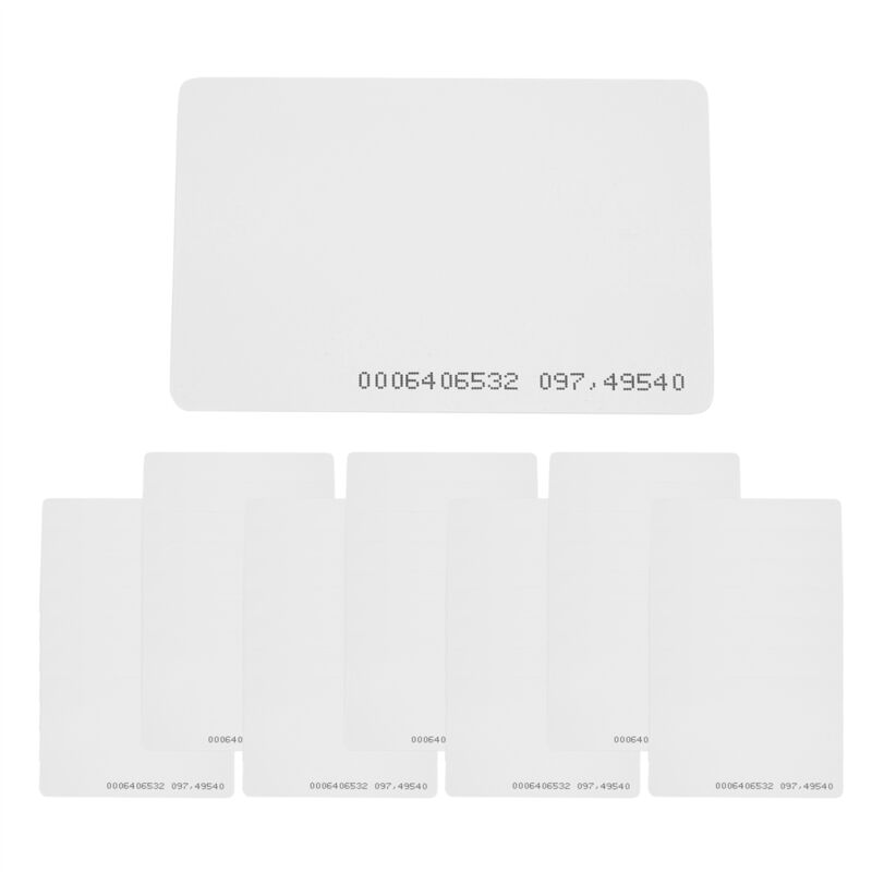 50 Stück Zugangskontrollkarte RFID-Karte 125 KHz EM4100 TK4100 Smart Proximity-Karte RFID-Tag-Schlüssel für Zugangskontrollschlüssel