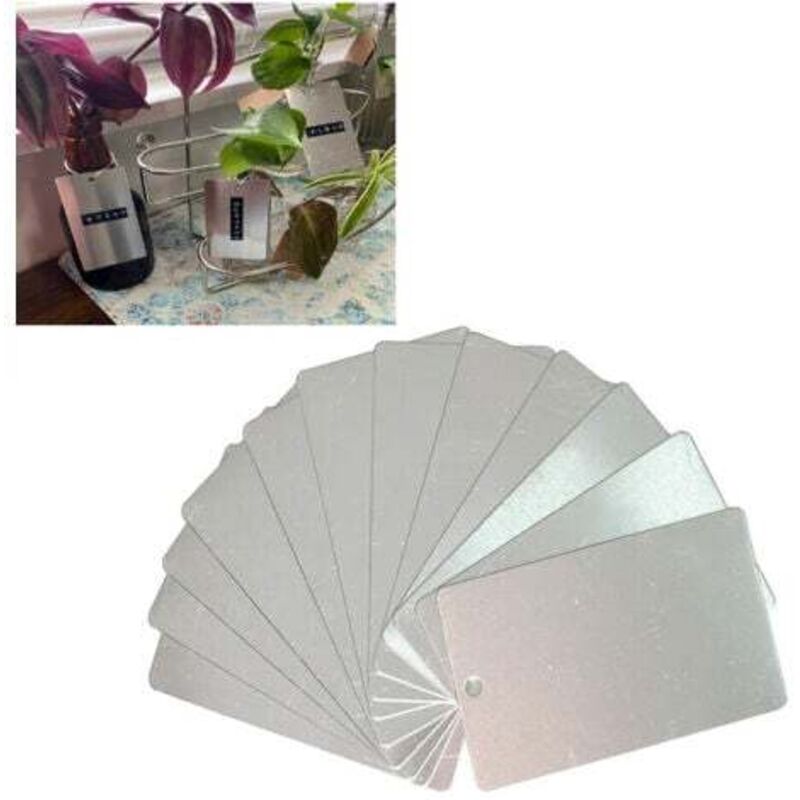 50 stücke Aluminium Anlage Etiketten Baum Tags Garten Outdoor Metall Etiketten Blank Gedruckt