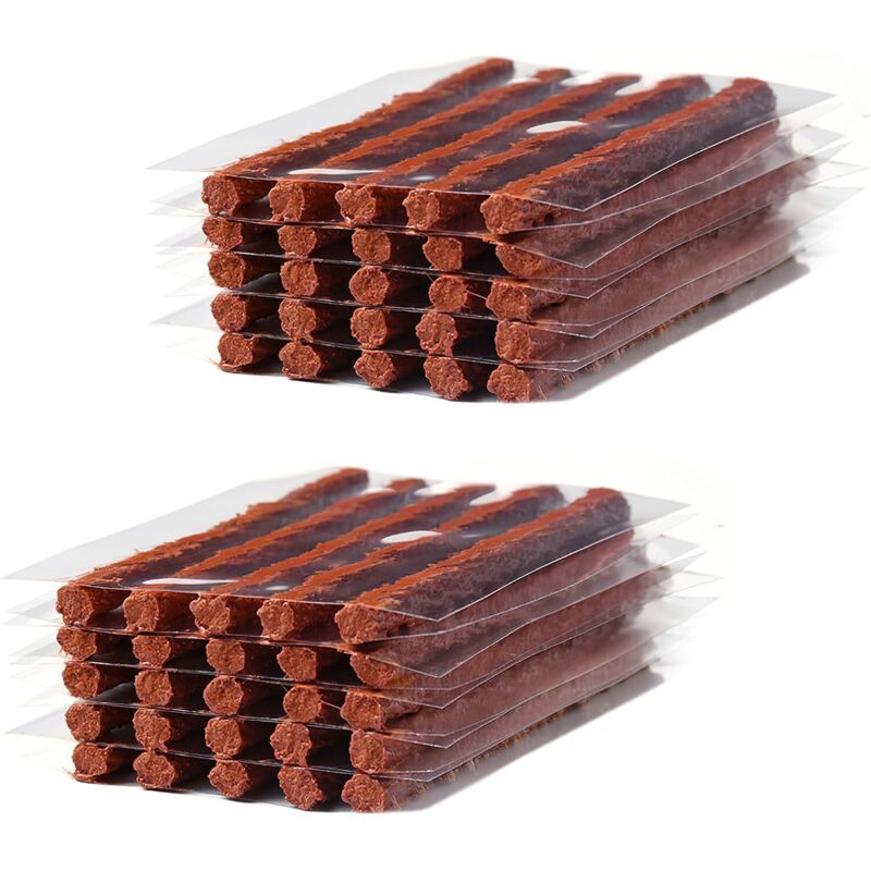 50-teiliges Autoreifen-Reparaturset, Reifenreparaturset, Reifenreparaturstreifen, unverzichtbares Notfallwerkzeug für schnelle und einfache