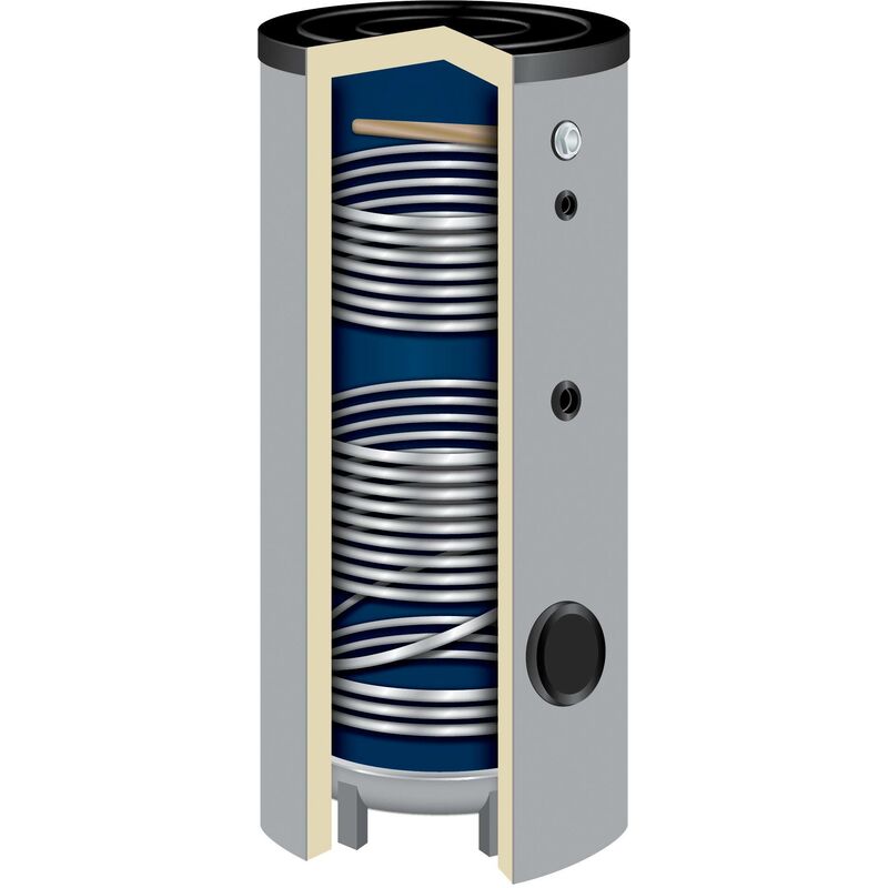 Twl-technologie Gmbh - 500 Liter Solarspeicher Warmwasserspeicher SO-500 Isoliert 50 mm 2 Wärmetauscher