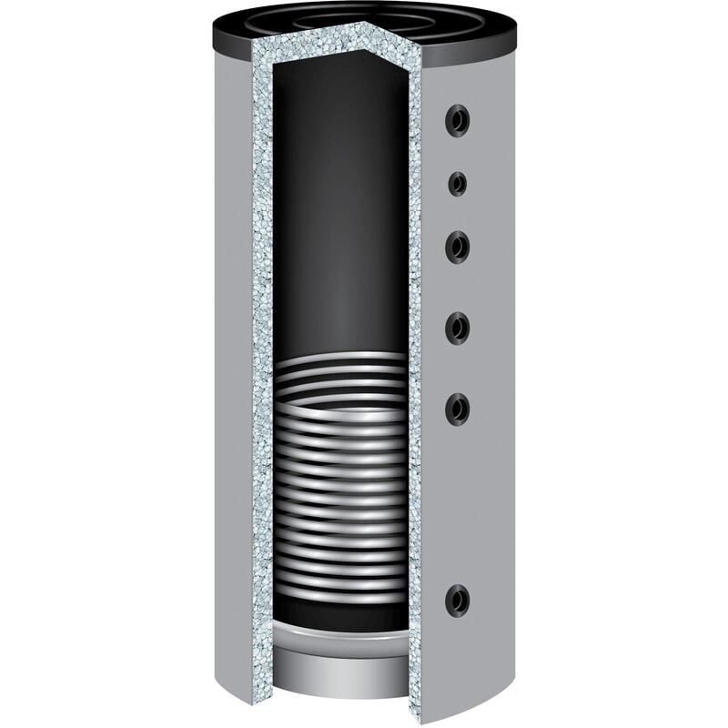 Twl-technologie Gmbh - 500 Liter twl Pufferspeicher PR-500, 1 Wärmetauscher 100mm Isolierung Heizungsspeicher