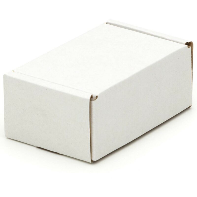 Kk Verpackungen - 500 Visitenkartenkartons 90 x 60 x 40 mm Kartons Wellpappe Versandkartons weiß