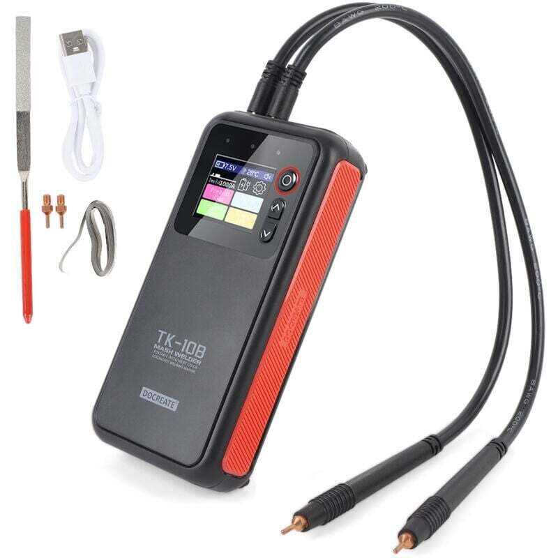 KZQ - 5000mAh Akku-Punktschweißgerät, Tragbares Punktschweißgerät mit Farb-LCD-Display, Nickelblech-Schweißgerät, 1200A