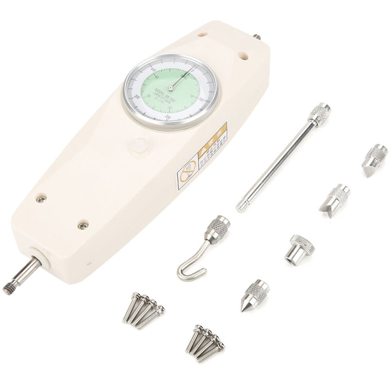 Ineasicer - 500N Analoges Dynamometer Kraftmessgerät Tester Push-Pull-Kraftmessgerät Zeiger Analoges mechanisches Push-Pull-Kraftmessgerät zur