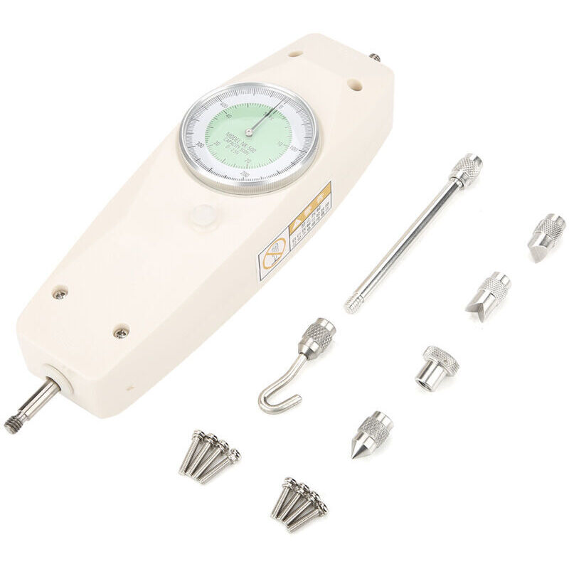 500N Analoges Dynamometer Kraftmessgerät Tester Push-Pull-Kraftmessgerät Zeiger Analoges mechanisches Push-Pull-Kraftmessgerät zur Kraftmessung mumu