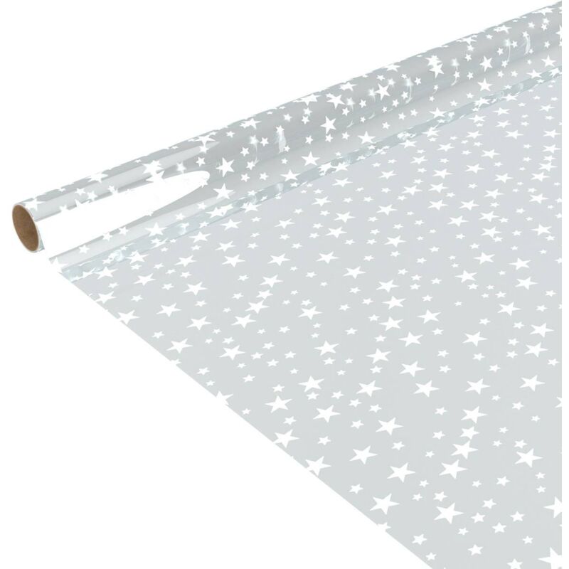 Transparentes bedrucktes Geschenkpapier 500x70cm -
