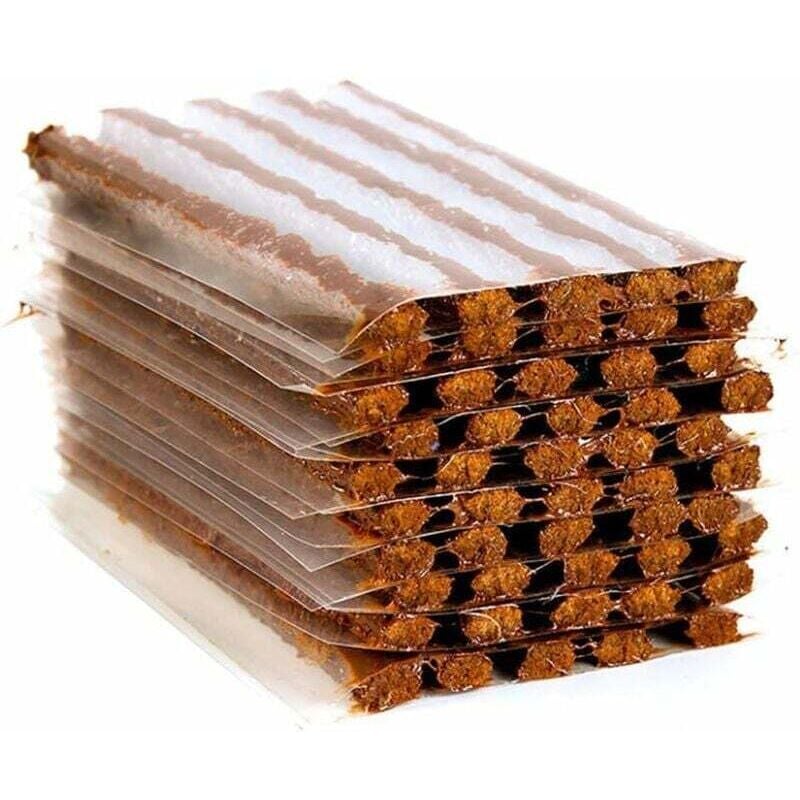 50Pcs Tubeless Reifen Reparatur Streifen Kabel Kit Stecker Werkzeug Gummi Quick Recovery Reifen Rad Kleber Auto Motorrad Automobil Reise