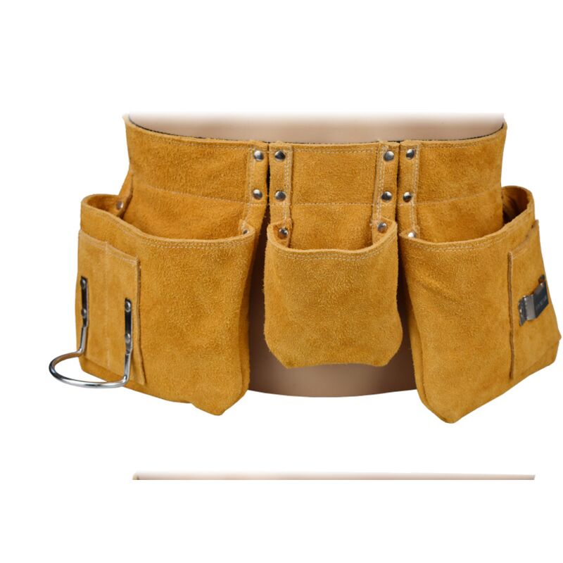 52 x 22 cm hochwertiger Werkzeuggürtel aus Leder mit Taschen, verstellbarer Nylongürtel, Vatertagsgeschenk für Heimwerker, – RWTool Belt