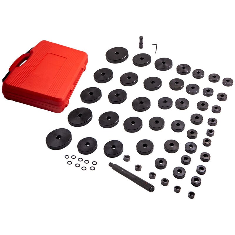 52-tlg. Radlager Druckstück Montagescheiben Treibsatz Press Werkzeug 18-65 mm52-tlg. Radlager Druckstück Montagescheiben Treibsatz Press Werkzeug