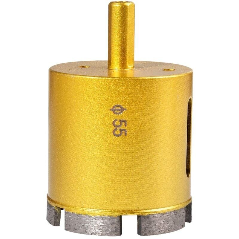 SNQ - 55 mm Diamant-Lochsäge, Hohlkernbohrer für Glas, Porzellan, Marmor, Keramik, Porzellan, Fliesen, Marmor, Granit (55 mm Durchmesser)