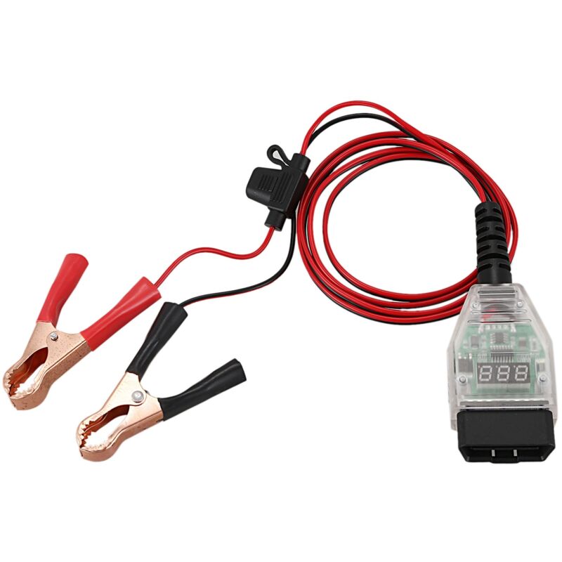 5A Auto Computer Speicher Sparen OBD2 Batterie Ersatz Werkzeug VerläNgerung Kabel Klemme Digital Anzeige Ersatz Batterie Lecksuch Werkzeug