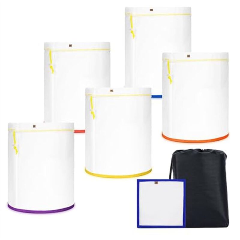 5er-Pack 5-Gallonen-Filterbeutel aus Vollgewebe, 5-Gallonen-Beutel, feines Nylongewebe, für Eimer, Beutel mit Öffnung