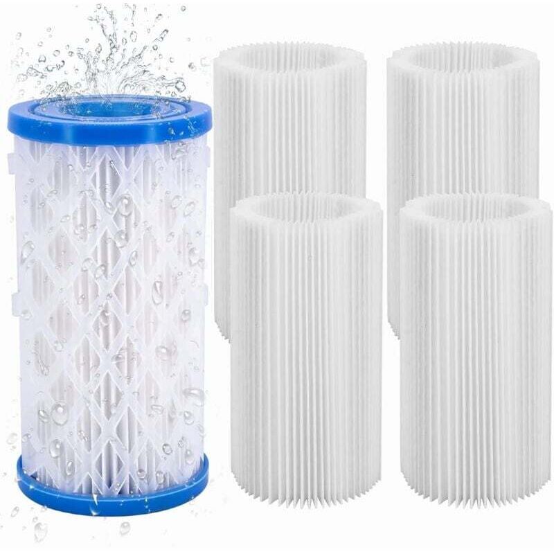 5er-Pack Filterkartuschen für Intex/Bestway-Pools – Kompatibel mit Typ a und c – Spa-Filter und Filterpumpe – Hohe Leistung