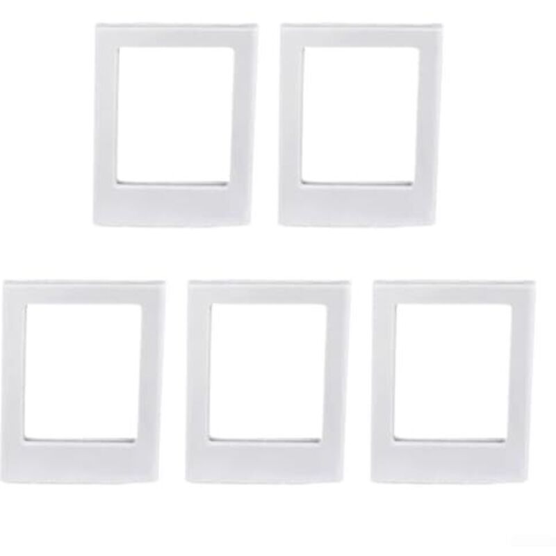5er-Pack magnetische Bilderrahmen für 3-Zoll-Fotos für den Kühlschrank mit starkem Magneten, Schwarz und Weiß