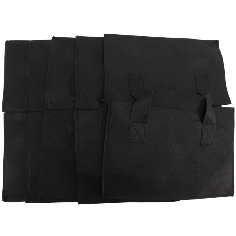 5Er Pack Stoff Garten Beet, Quadratischer Blumen Pflanz Beutel GemüSe Gefäß mit Griffen für Pflanzen, Blumen,