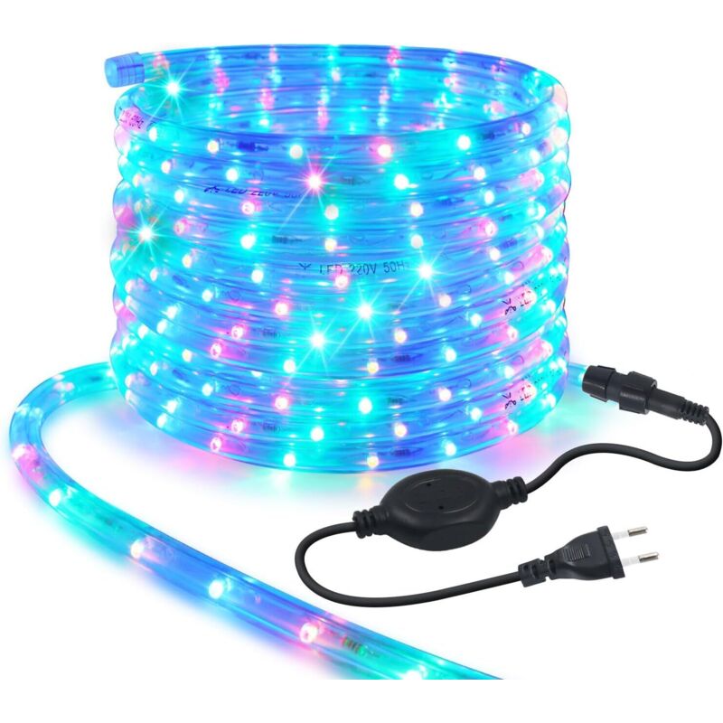 5M LED Strip Rope Lights,220V LED Lichtschlauch Außen,240 LEDs/m Indoor Warmweiß LED Fairy Lights for Garden Decoration,Outdoor LED Lichter