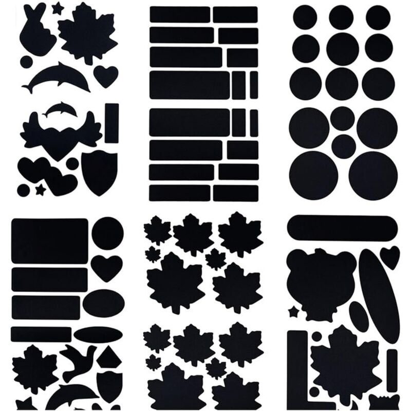 6 Blatt Daunenjacke Patches Schwarzer Nylon Reparaturflicken, flicken selbstklebend stoff für Jacken, Zelte, Oberbekleidung, Schlafsack