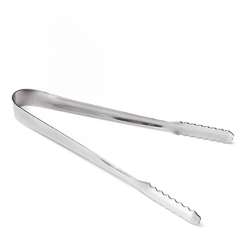 6 Edelstahl Eiszange fuer Grill Essen Salat Kuchen Brot Suessigkeiten in der Kueche oder Bar