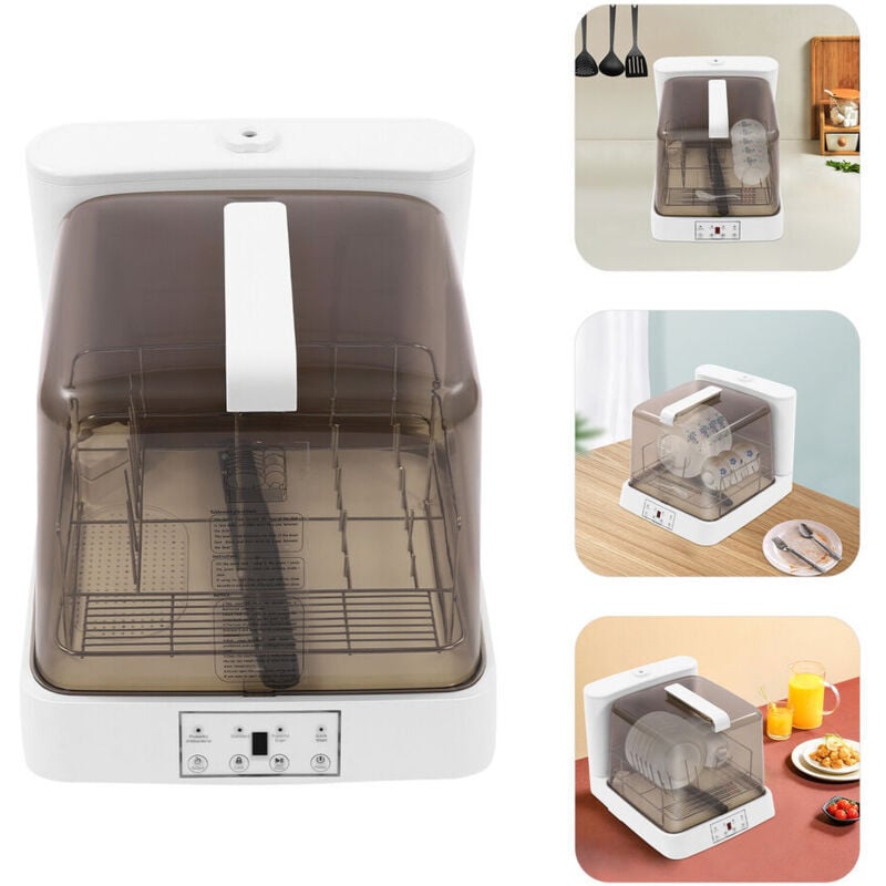 6-Liter-Mini-Geschirrspüler Transparenter Geschirrspüler für Faule 22-cm-Tischgeschirrspüler Freistehender Geschirrspüler 800 w