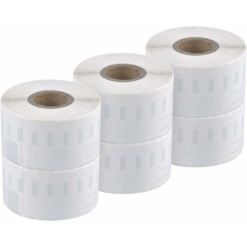 6 Rollen 99012 36 x 89 mm kompatible Adressetiketten für Dymo LabelWriter 450 Turbo/Twin Turbo/Duo & Seiko SLP Etikettendrucker
