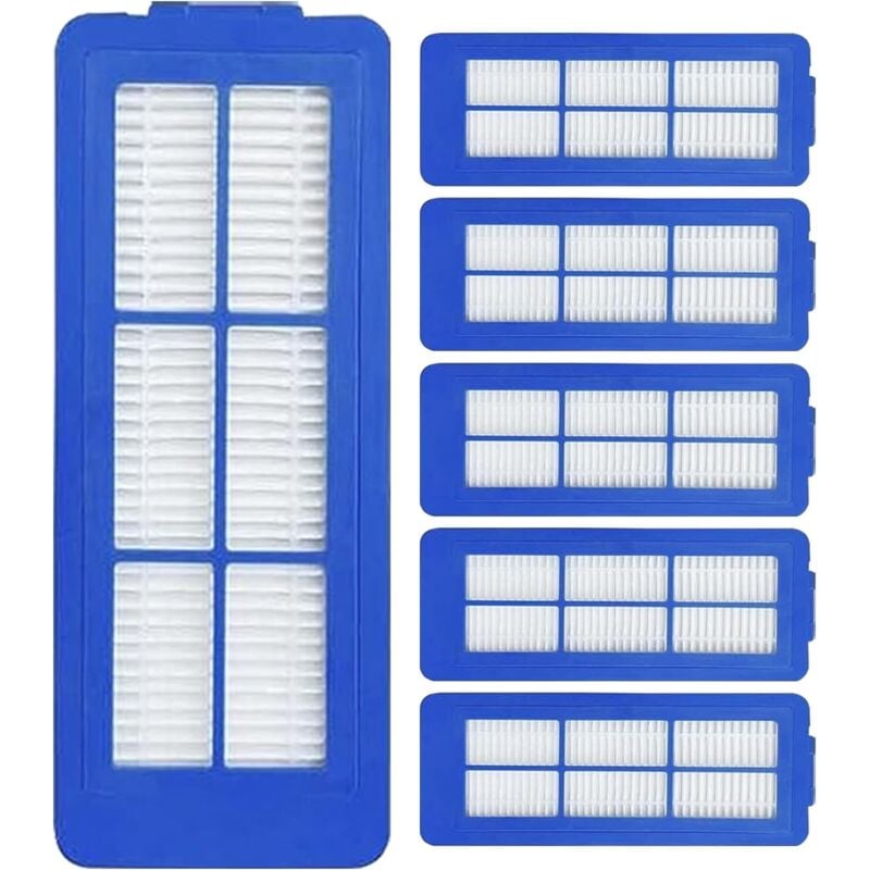 6 Stück Ersatz-HEPA-Filter für Eufy 11S Max 15C Max, 30C Max, 39C Max, G30 Edge, G30 Hybrid Staubsauger-Ersatzfilter-Sets, Blau
