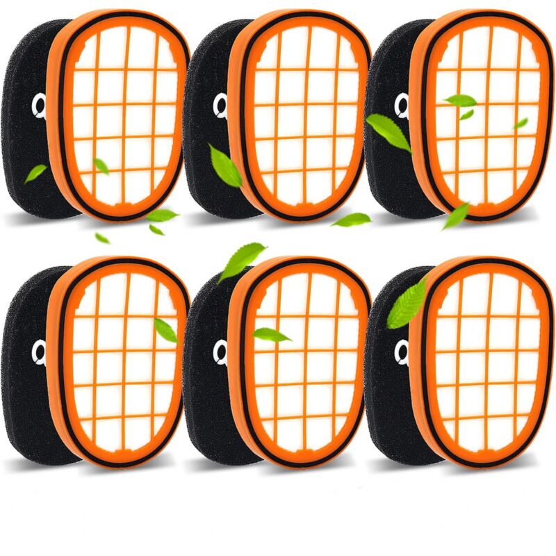 6 Stück Filter für Philips SpeedPro Max Akkusauger,FC5005/01 Ersatzfilter Zubehör für Philips FC6812 FC6813 FC6822 FC6823 FC6826 FC6723/01
